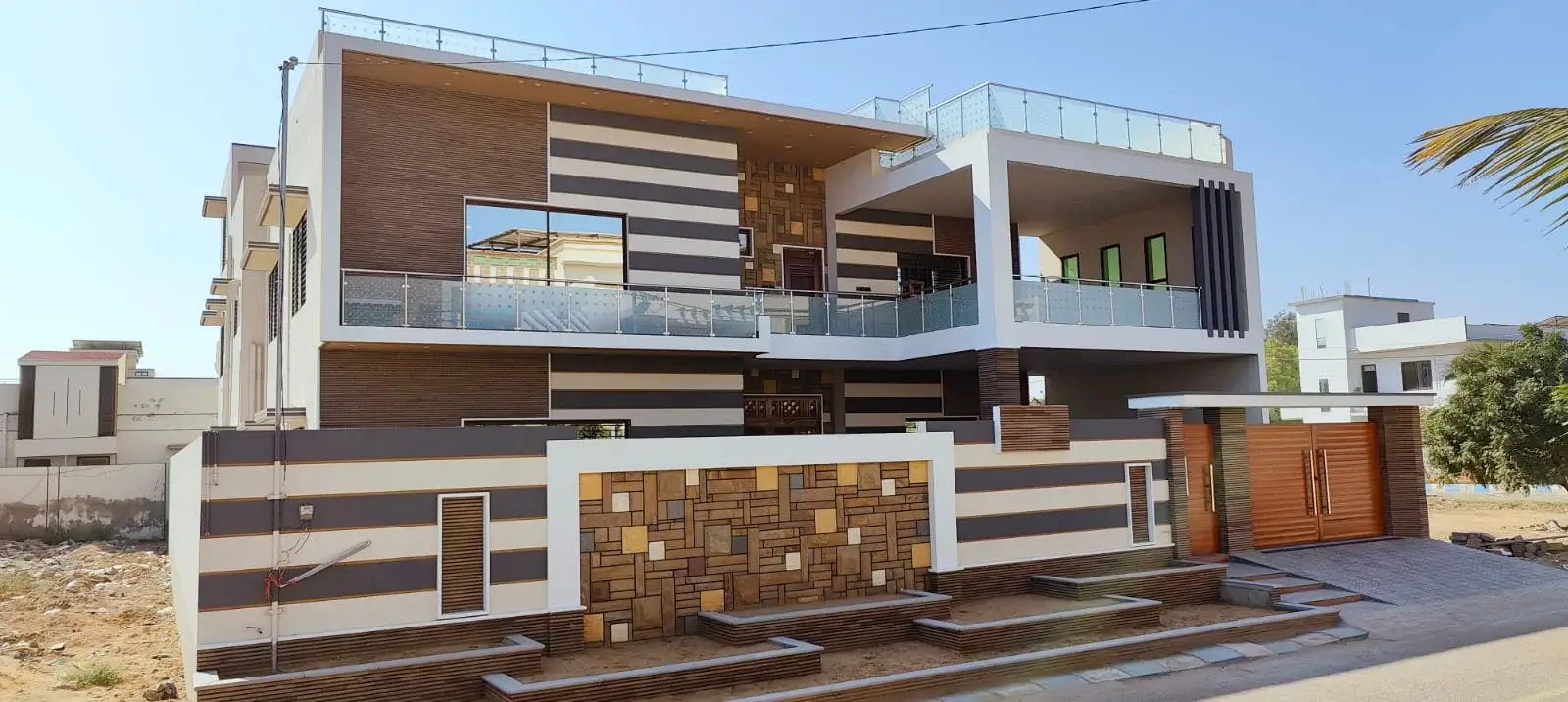 Completed modern residence